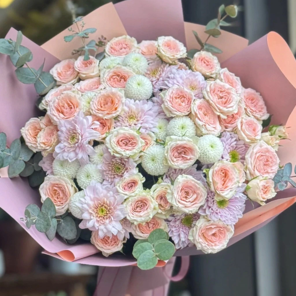 Pastel Sevgi Çiçek Buketi